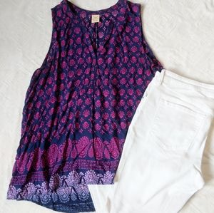 ☀️Faded Glory Sleeveless Blouse